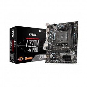 MAINBOARD MSI A320M A PRO ( AM4 / M-ATX / 2XDDR4 )