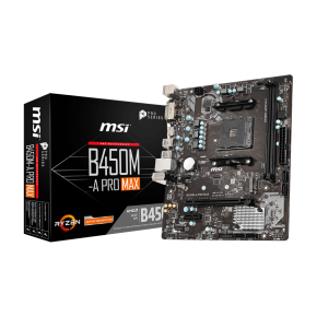 MAINBOARD MSI B450M - A PRO MAX ( AM4 / M-ATX / 2XDDR4 )