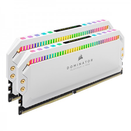 RAM CORSAIR DOMINATOR PLATINUM RGB 16GB (2X8GB) 3200MHZ C16 WHITE