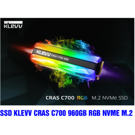 SSD KLEVV CRAS C700 RGB 960GB M.2 PCIE NVME – K960GM2SP0-C7R